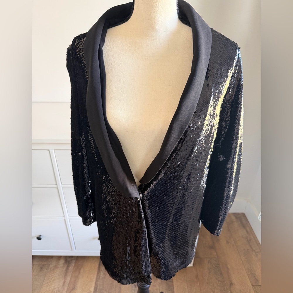 Cartonnier Black Sequin Jacket